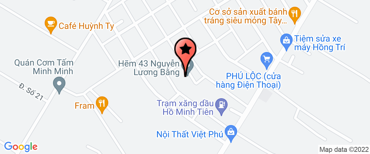Map go to Que Anh Private Enterprise