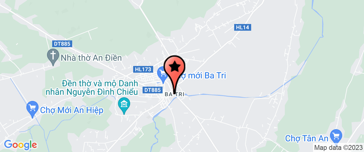 Map go to Dai Truyen Thanh Ba Tri District