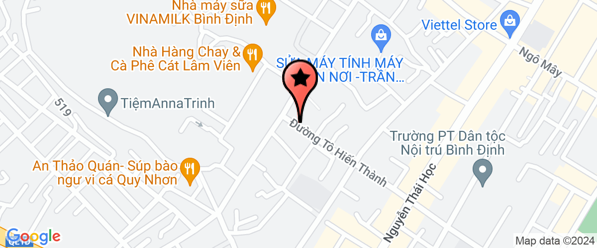 Map go to Supership Binh Dinh Company Limited