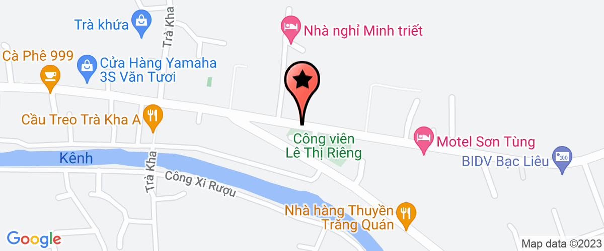Map go to Thuy Loi Bac Lieu Construction Exploiting Management Center