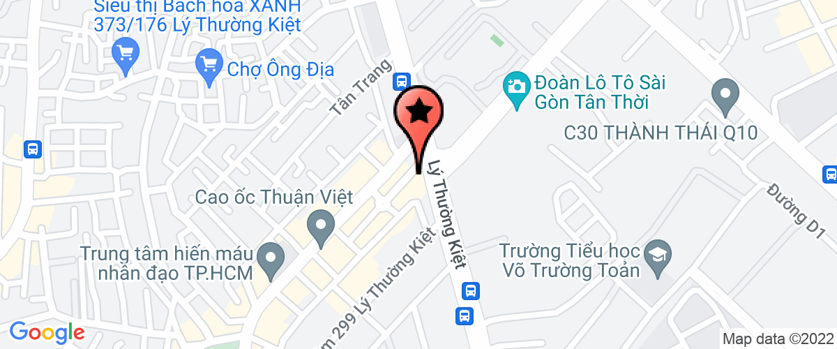 Map go to Khoan  Tien Phong Service Trading Production Company Limited