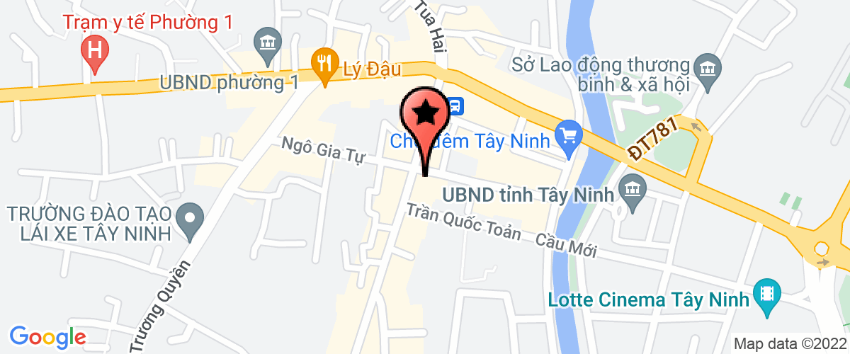 Bản đồ đến Chi cục Thống kê Thị xã Tây Ninh