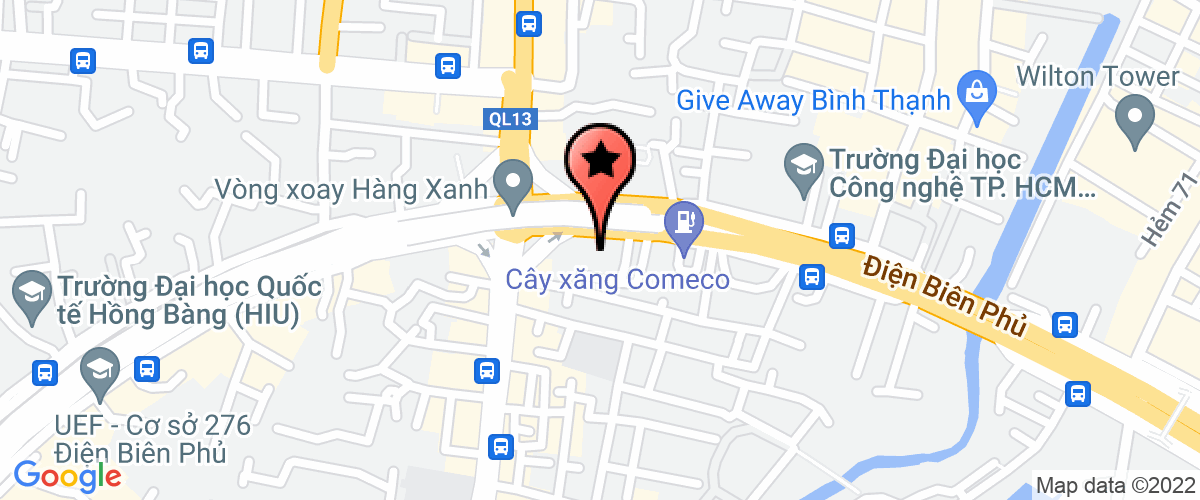 Map go to The Gioi Xanh Consultant Trading & Construction Company Limited