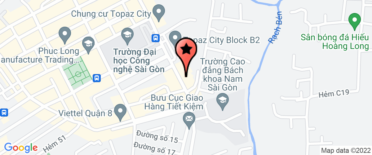 Map go to Anh Hoang Thanh Construction Trading Production Service Company Limited