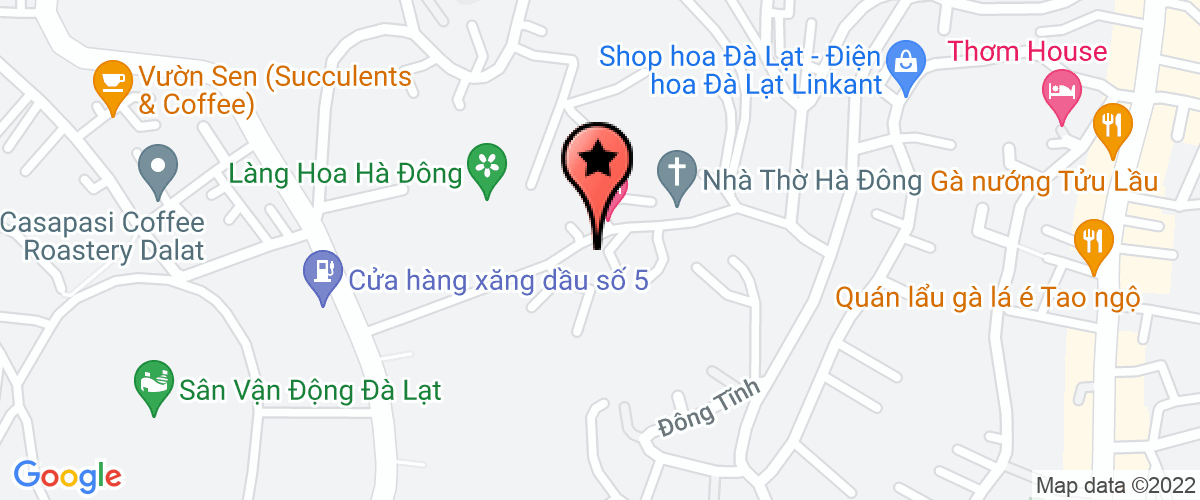 Map go to Da Lat Fresh Vegetables Company Limited