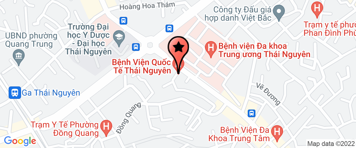 Map go to Benh Vien Thai Nguyen International Joint Stock Company