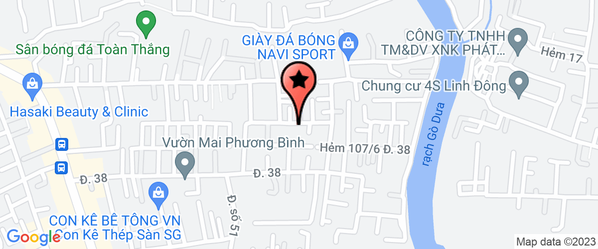 Map go to Toan Thanh Construction Consultant Joint Stock Company