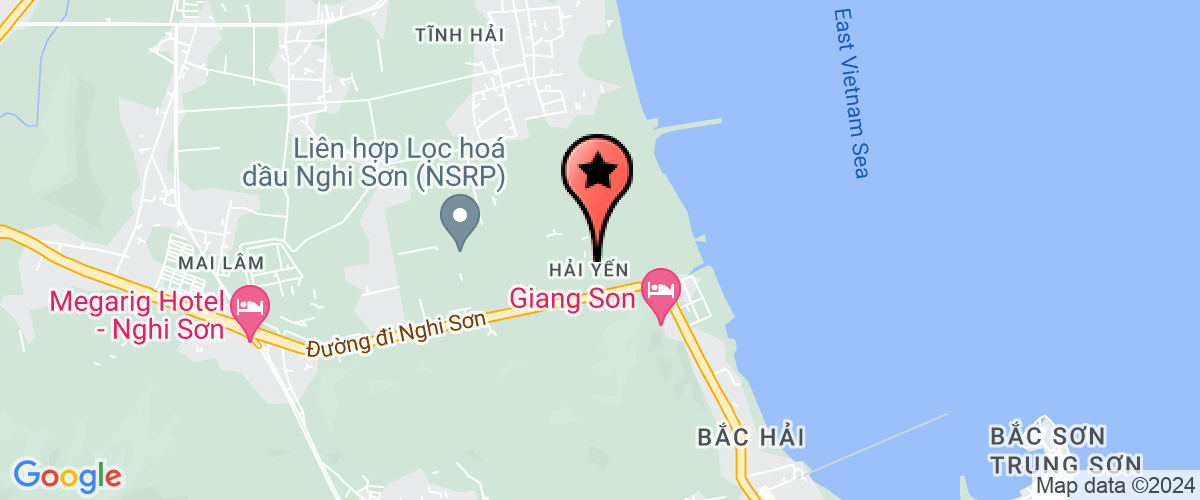 Map go to Dai thong tin Duyen Hai Thanh Hoa