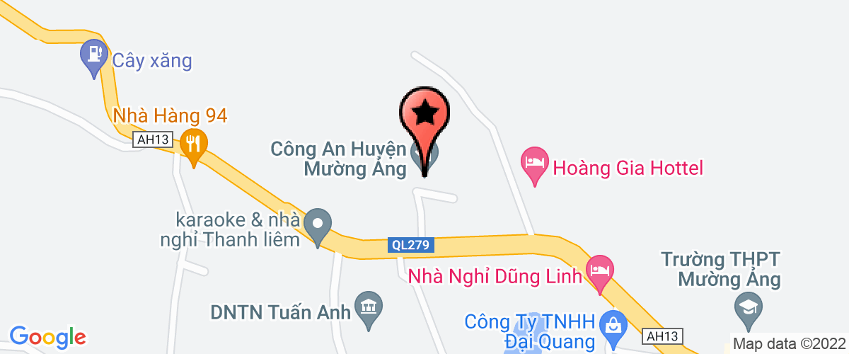 Map go to Dai Bach Muong ang Coffee Company Limited
