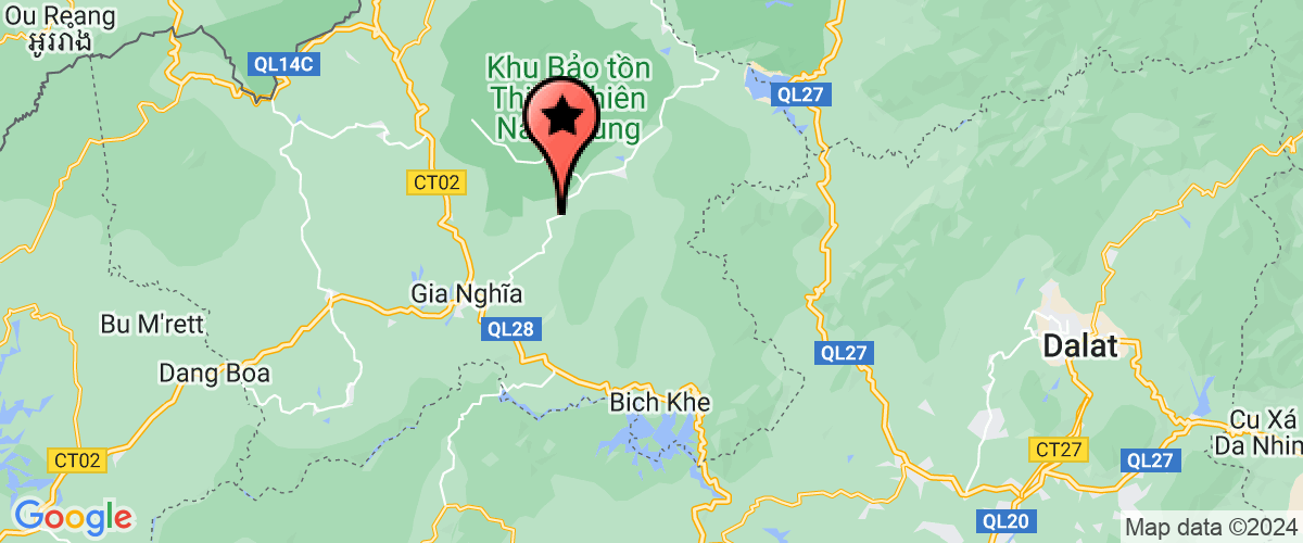 Bản đồ đến Công Ty TNHH Một Thành Viên Kbc Đắk Nông