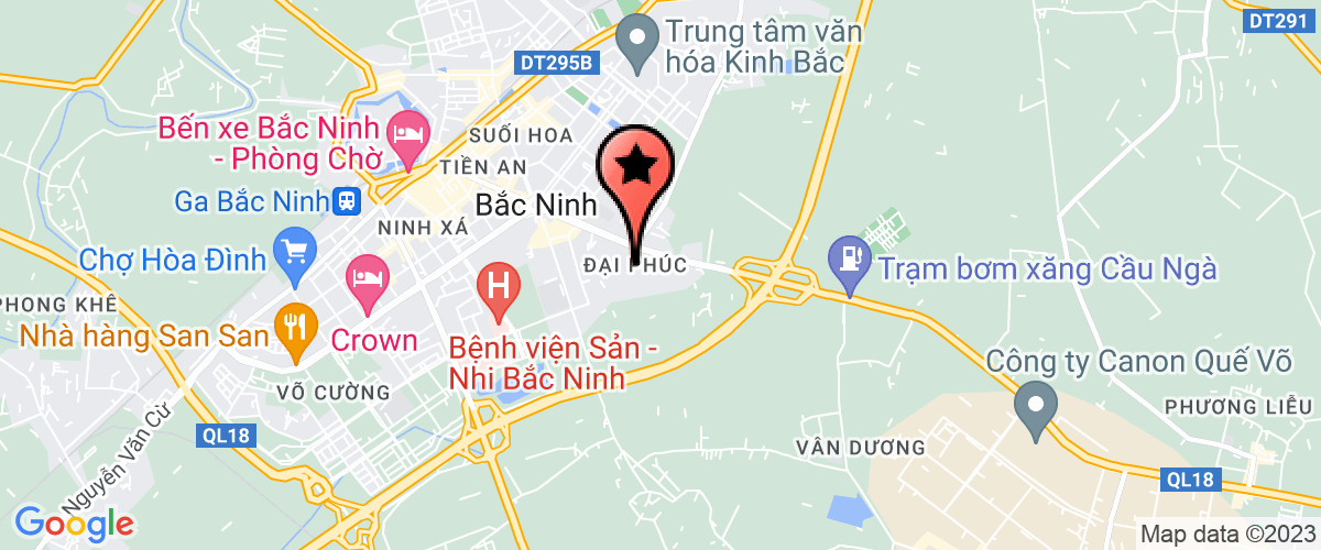 Map go to Han Thuyen High School