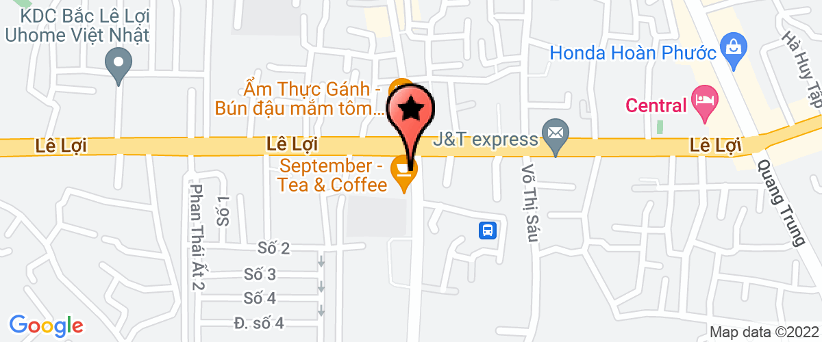 Map go to Hop Tien Real Estate Company Limited