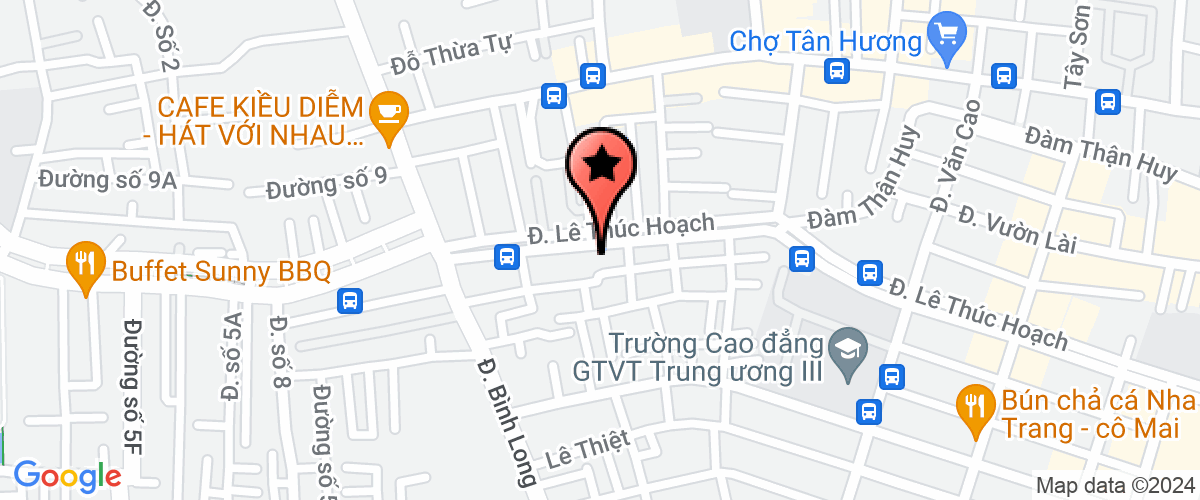 Map go to Trung Hieu Decoration Lighting Company Limited