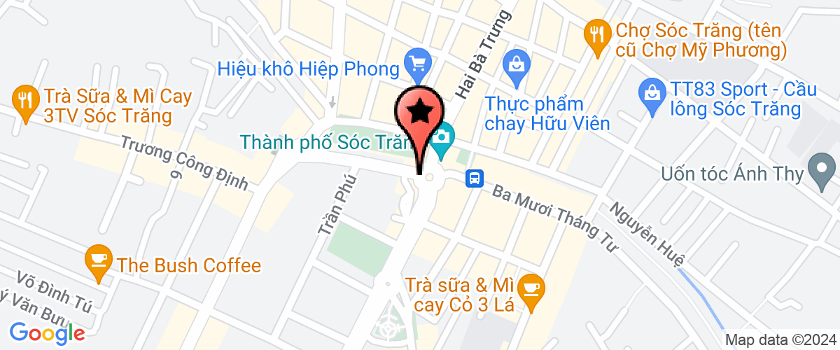 Map go to Soc Trang Telecommunication