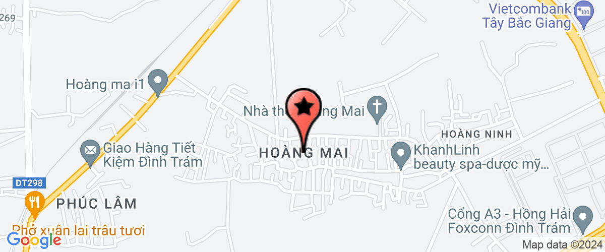Map go to mot thanh vien thuong mai dich vu va moi truong Hoang Nhat Company Limited