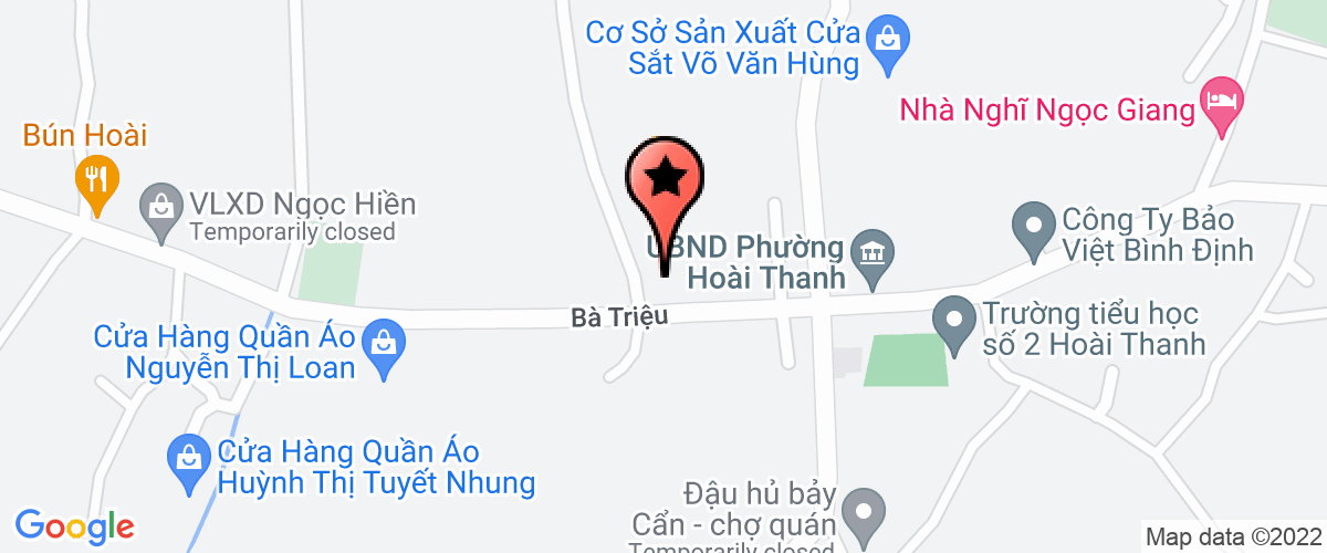 Bản đồ đến UBND Xã Hoài Thanh Tây