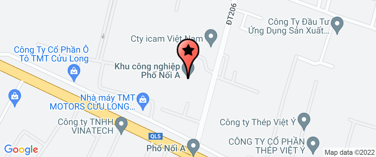 Map go to co phan dau tu phat trien cong nghe bia ruou nuoc giai khat Ha Noi - Chi nhanh Hung Yen Company