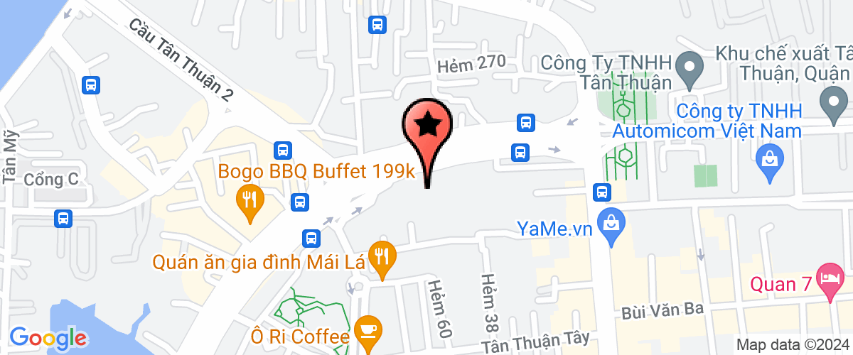 Map go to Cuu Long Marketing Company Limited