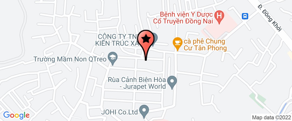 Bản đồ đến Công Ty TNHH Xây Dựng Thương Mại Mê Kông Đồng Nai