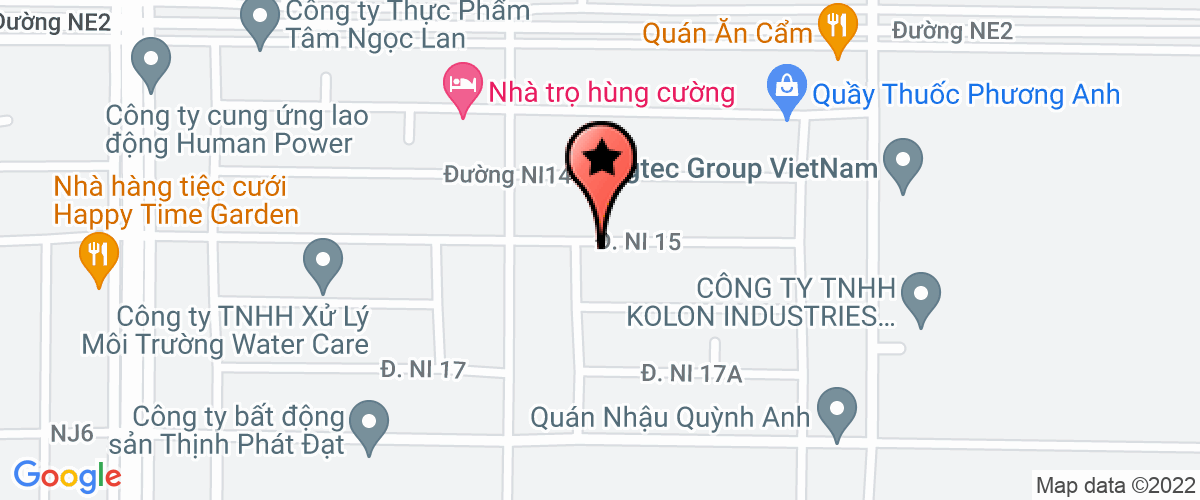 Map go to Hoang Long Phat Apparel Company Limited