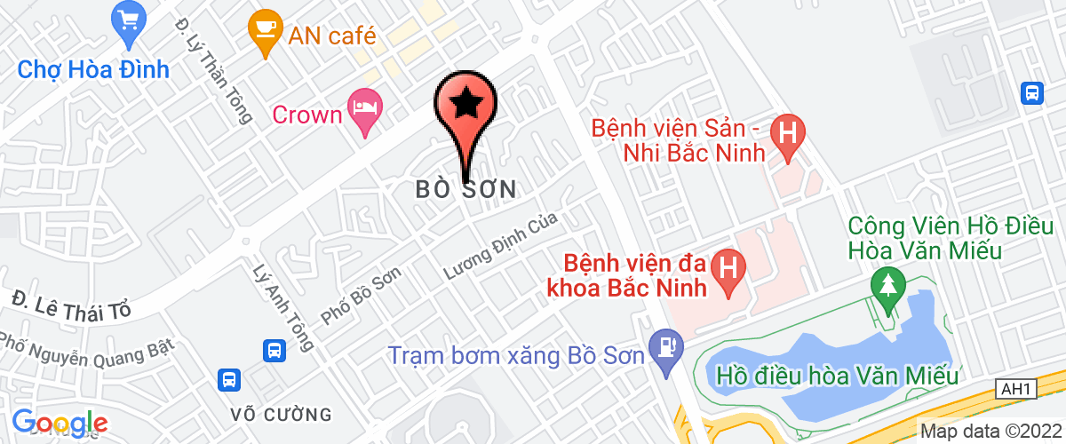 Map go to co phan thuc pham Manh Quynh Company