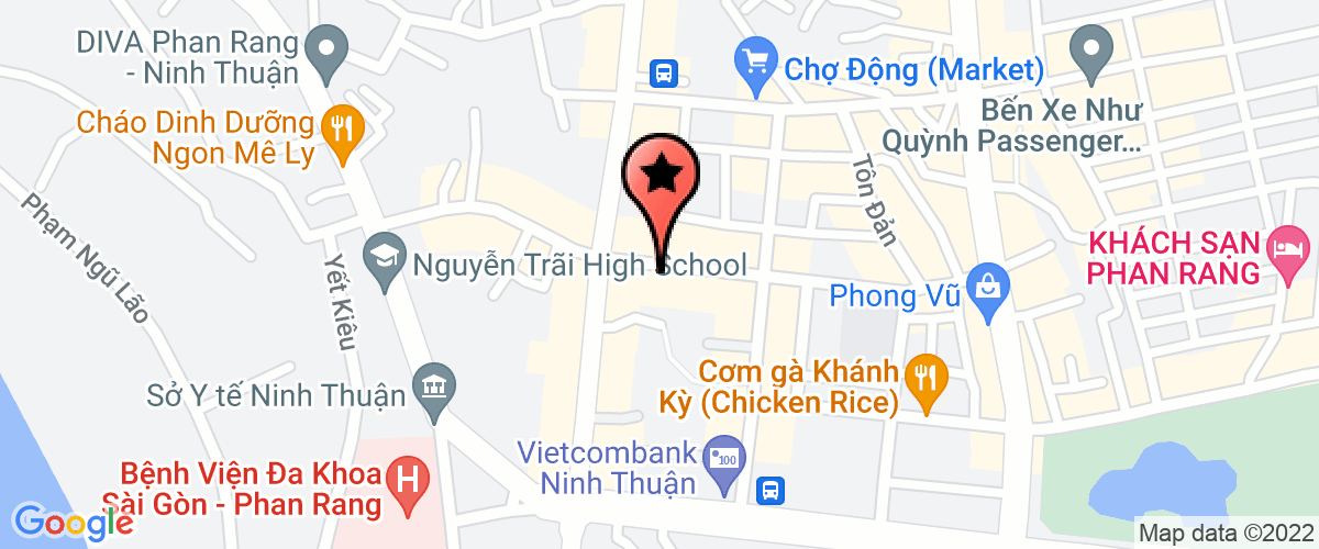 Bản đồ đến Công Ty TNHH Xây Dựng Tổng Hợp Ttn Ninh Thuận
