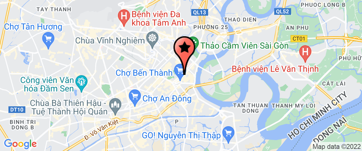 Map go to Representative office of V 2 U Healthcare Pte Ltd in Ho Chi Minh City