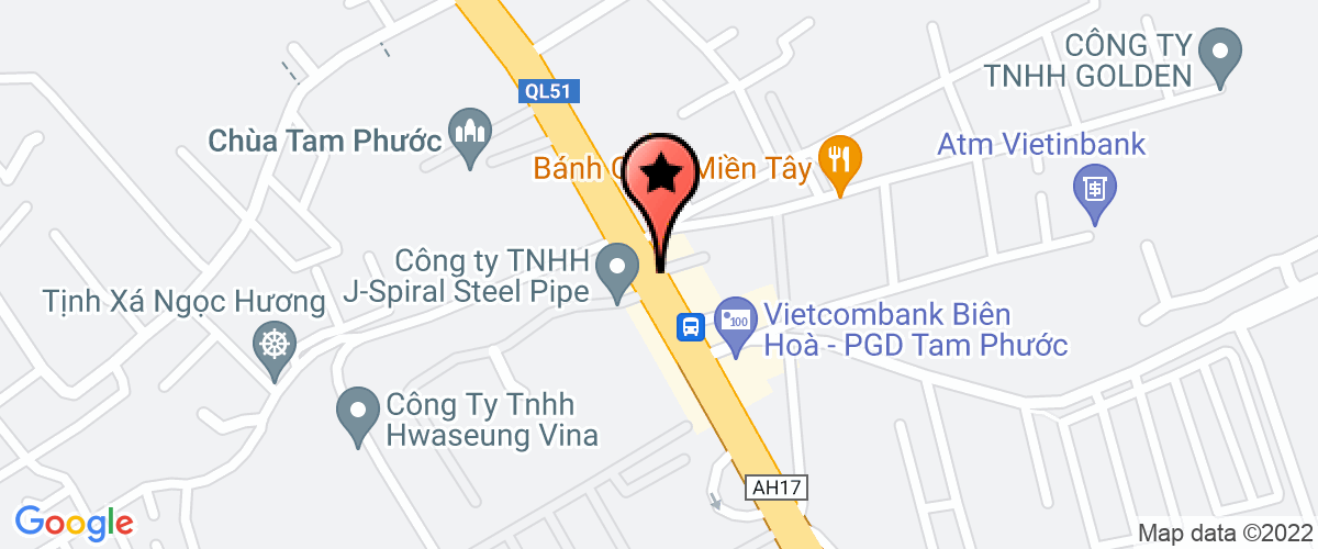 Bản đồ đến Công Ty TNHH Nhựa Công Nghiệp Hà Hưng Thịnh