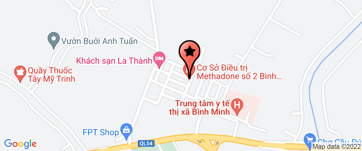 Map go to Benh vien da khoa Binh Minh