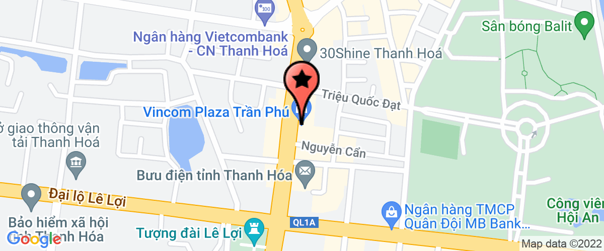 Bản đồ đến Uỷ ban nhân dân thành phố Thanh Hoá