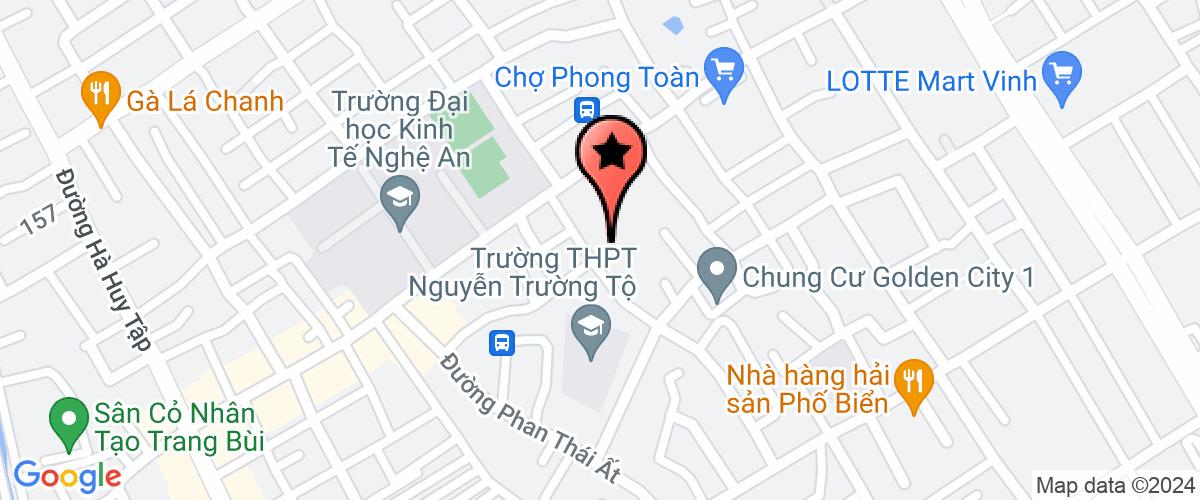 Map go to Bac Mien Trung Aviation Joint Stock Company