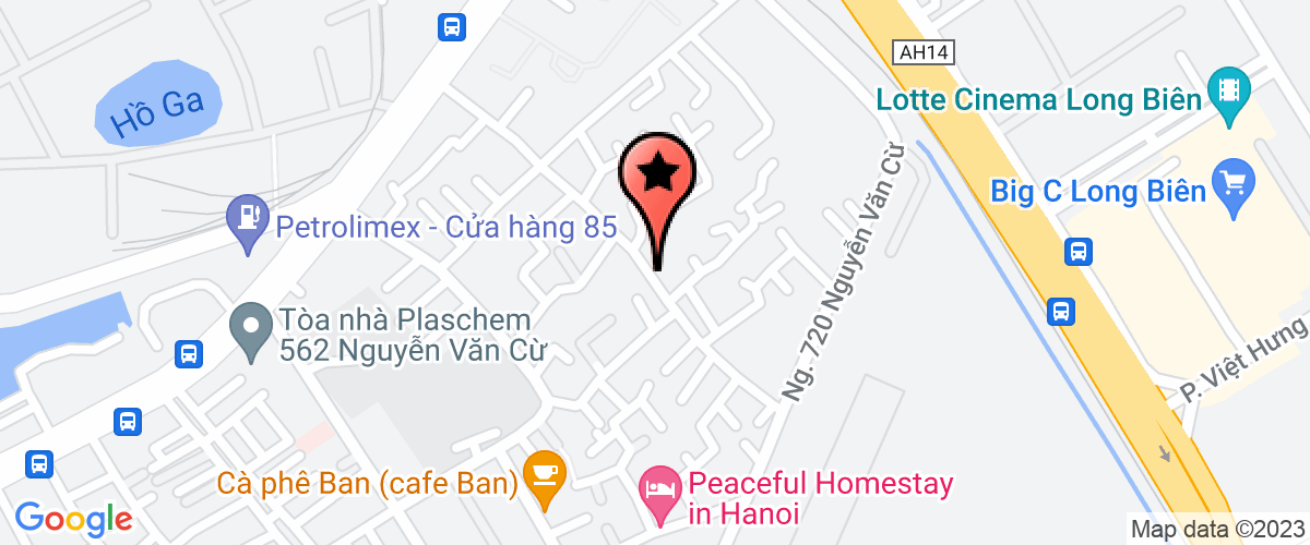Map go to Ngoc Bich Trading And Construction Company Limited