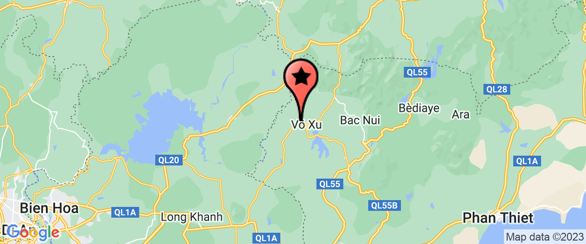 Map go to Nam Vuong - Duc Linh Company Limited