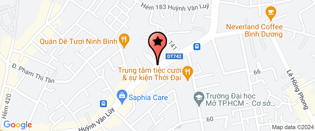 Map go to Toan Phat Binh Duong Company Limited