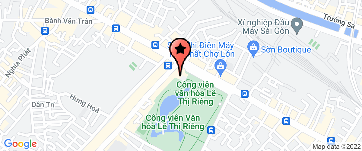 Map go to Cong Vien Le Thi Rieng Cultural