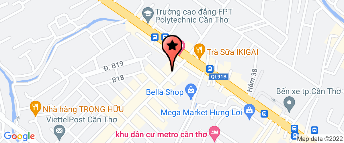 Map go to Xanh Real-Estate Joint Stock Company