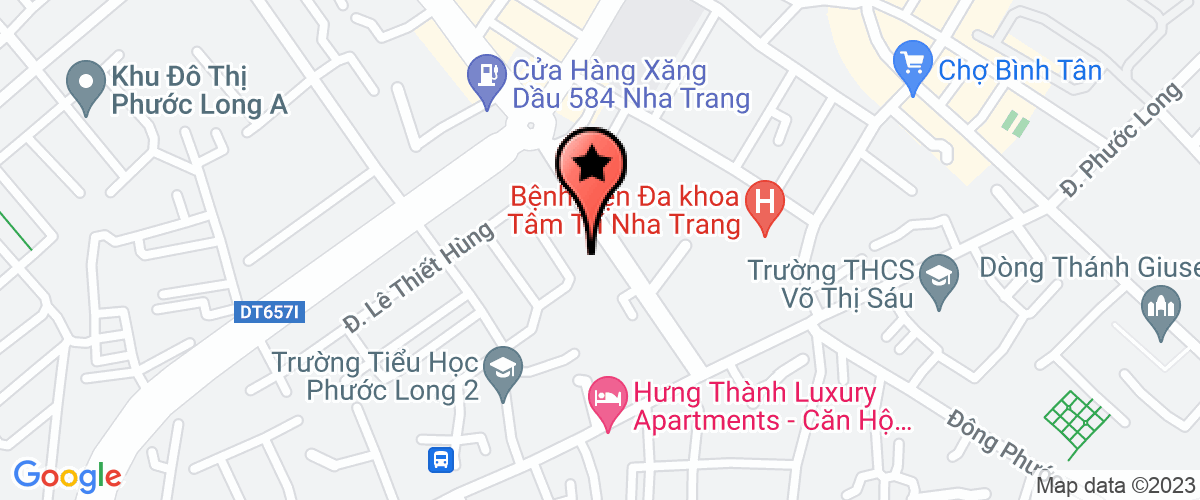 Map go to CP Phat trien Xanh Nha Trang World Company