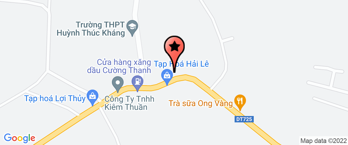 Map go to Khanh Cuong Fresh Environment Joint Stock Company