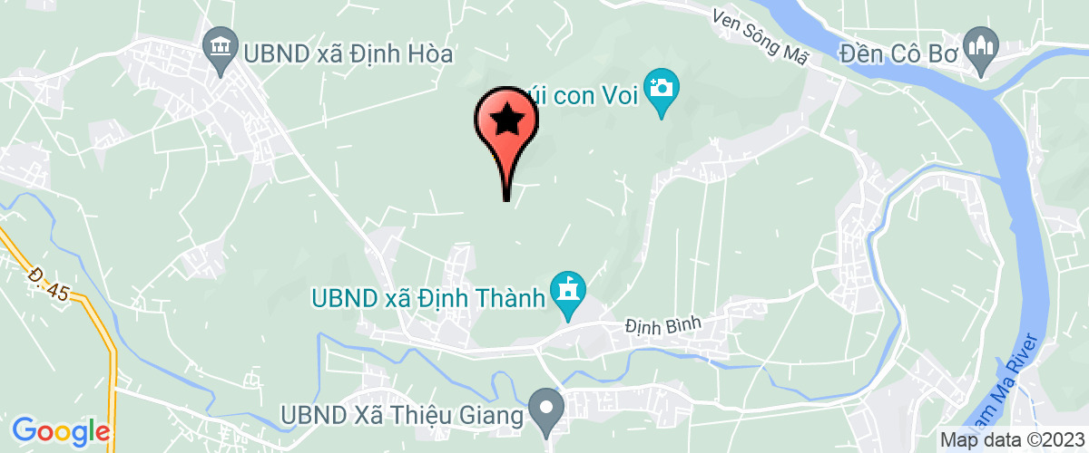 Map go to Trong Trung Hoc Co So dinh Thanh