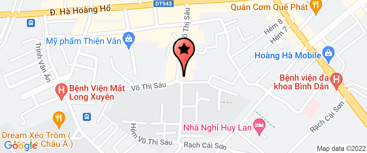 Map go to Vam Phong Su Huynh Minh Hoang Law