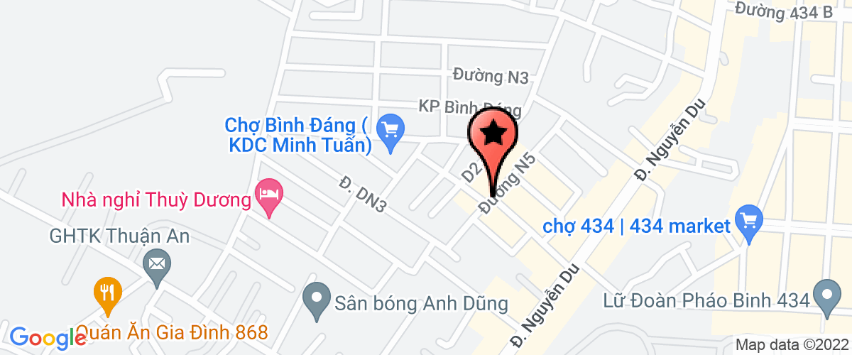 Bản đồ đến Cty TNHH SHU VINA ( nộp hộ NTNN)