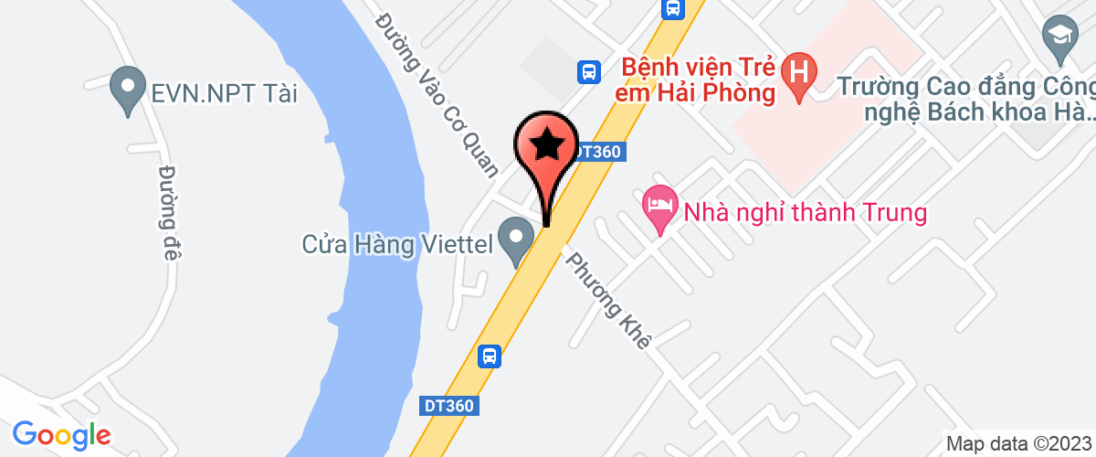 Map go to Hoang Dung Trading Investment Joint Stock Company