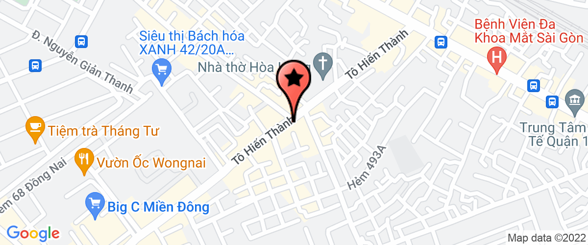 Map go to Hoan My Health Joint Stock Company