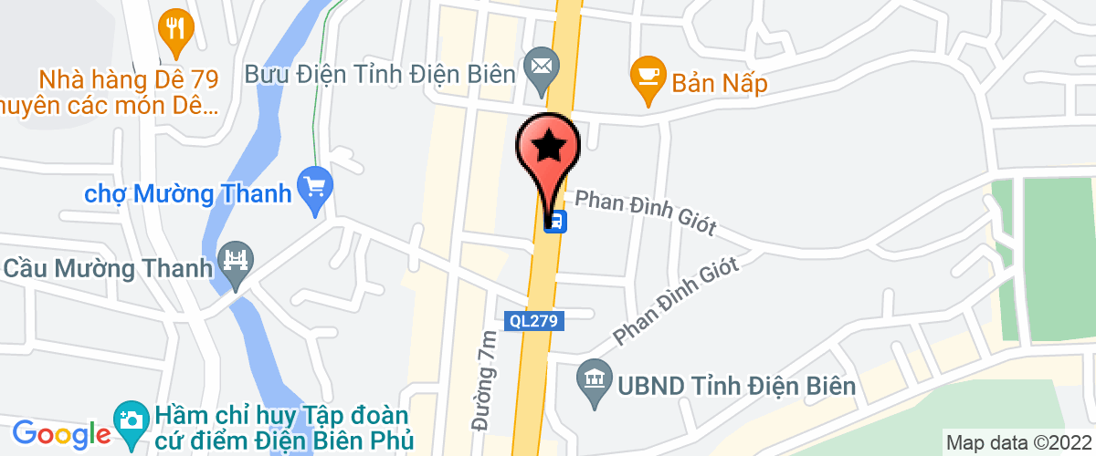 Map go to Thu Hang Dien Bien Private Enterprise