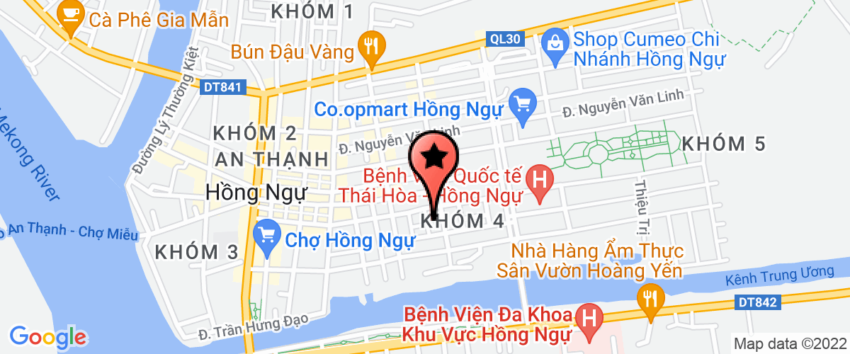 Map go to Thai Hoang Thong Company Limited