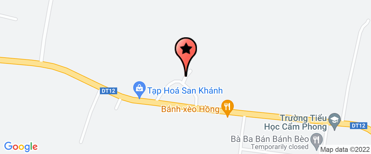 Map go to Hoa Thanh Elementary School