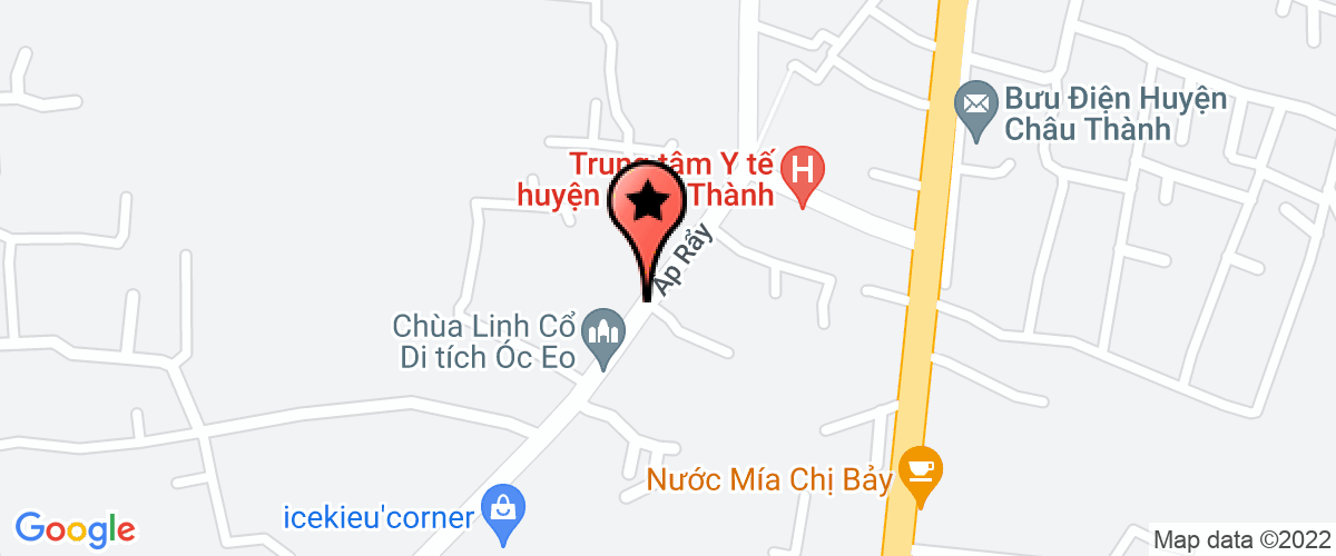 Map go to Chau Thanh Medical Center