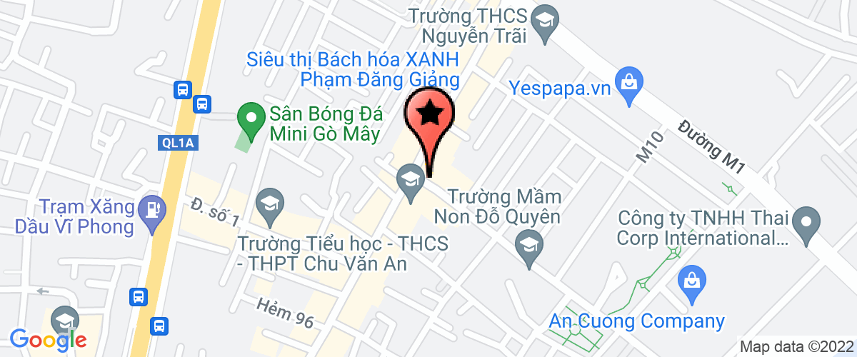 Bản đồ đến Công Ty TNHH Sản Xuất Ththương Mại Dịch Vụ In ấn Và Cơ Khí Chính Xác Sài Gòn
