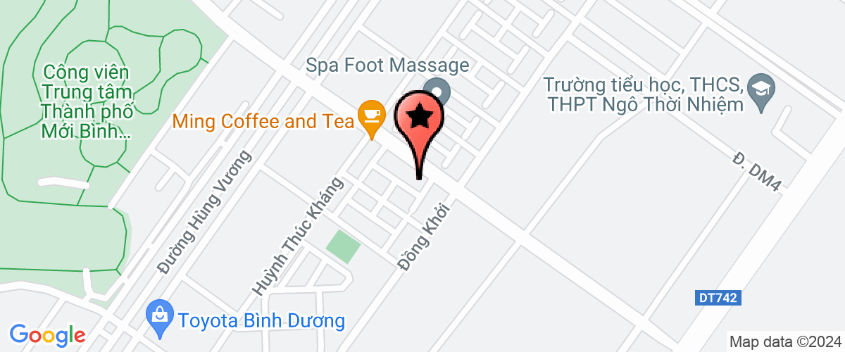 Map go to Van Thanh Service Trading Company Limited