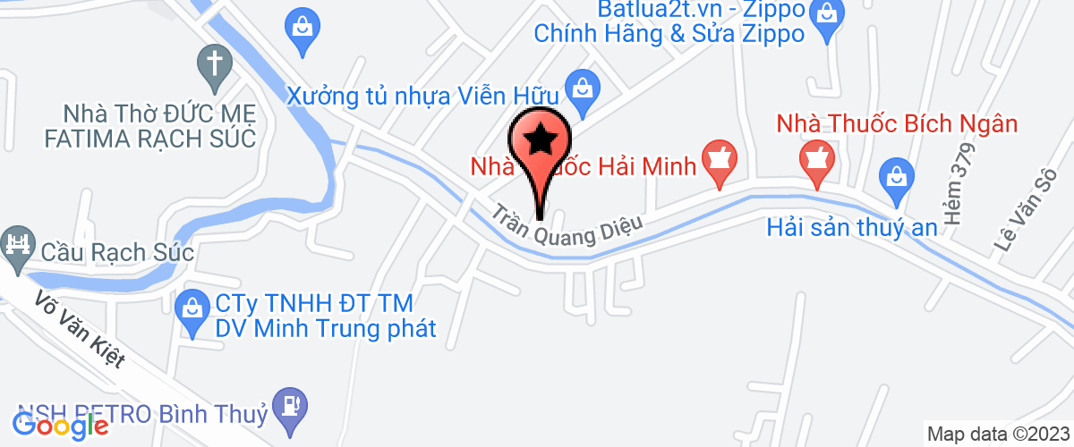 Map go to DNTN Manh Tien